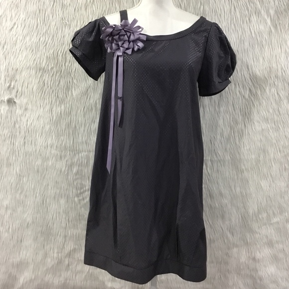 copine Dresses & Skirts - Copine gray off the shoulder dress